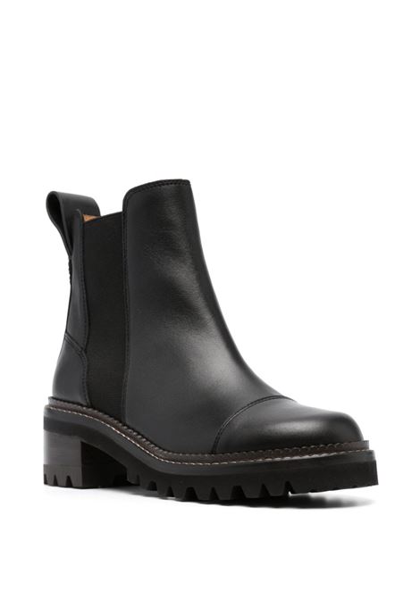 Black Mallory 60mm Chelsea boots - women SEE BY CHLOÉ | SB33082ALUXOR999