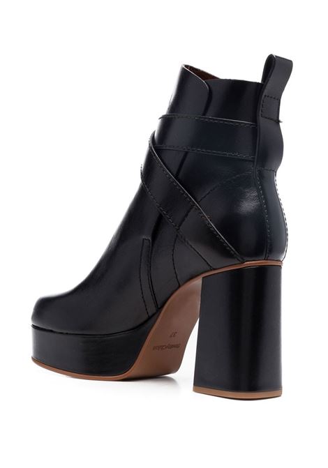 Black buckle-fastening 95mm boots - women SEE BY CHLOÉ | SB38202A999