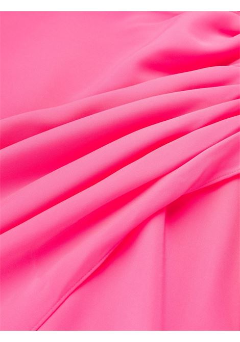 Pink gathered midi dress - women SELF-PORTRAIT | PF23115MP