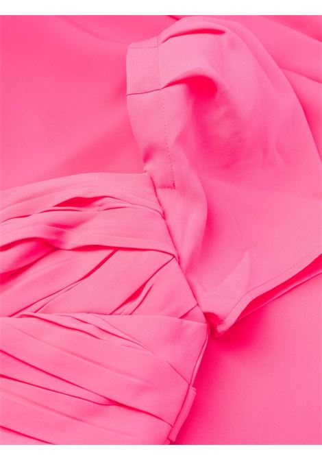 Pink gathered midi dress - women SELF-PORTRAIT | PF23115MP