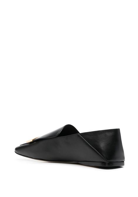 Black square-toe loafers - women SERGIO ROSSI | A77990MNAN071701000