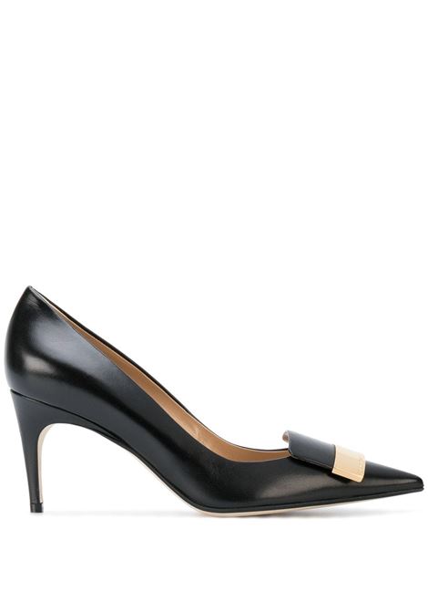 Black 75mm pointed toe pumps - women SERGIO ROSSI | A78950MAGN051101000