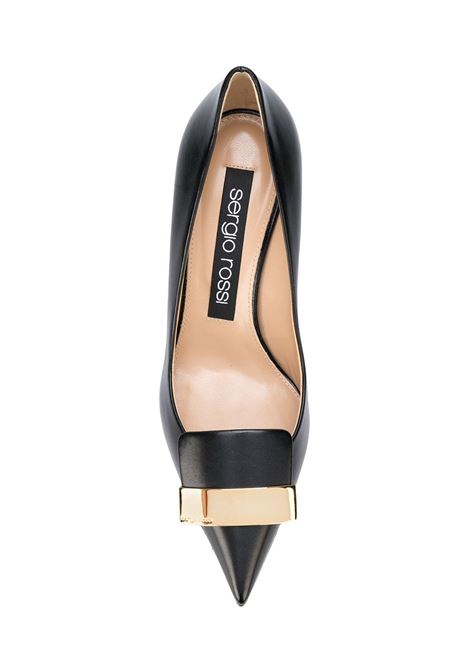 Black 75mm pointed toe pumps - women SERGIO ROSSI | A78950MAGN051101000