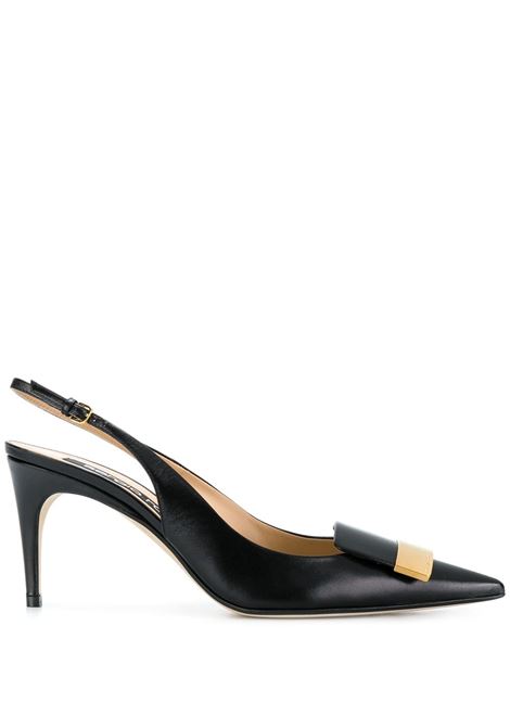 Black 75mm pointed pumps - women SERGIO ROSSI | A80290MAGN051101000