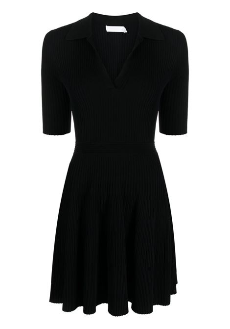 Black knitted polo-collar minidress - women SIMKHAI | JS1044KBLK