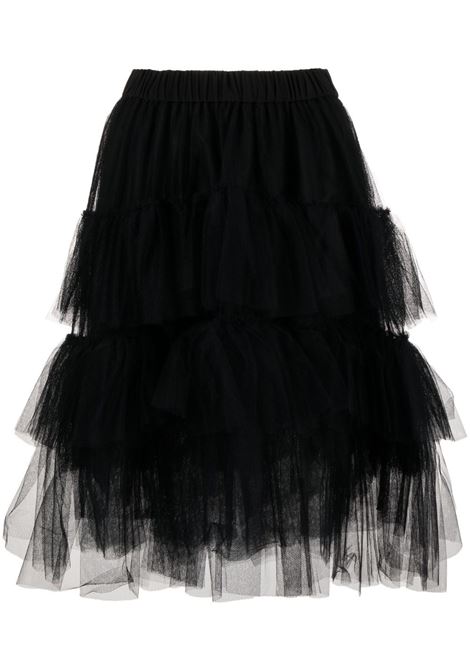 Black tiered tulle skirt - women  SIMONE ROCHA | 31070035BLK