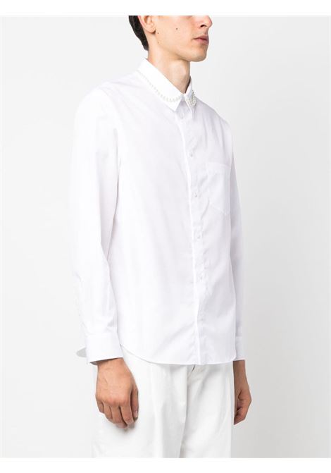 Camicia con decorazione in bianco - uomo SIMONE ROCHA | 5144B1025WHT