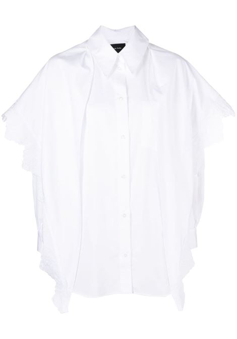 Camicia con dettaglio a smerlo in bianco - donna SIMONE ROCHA | 5187T1025WHT