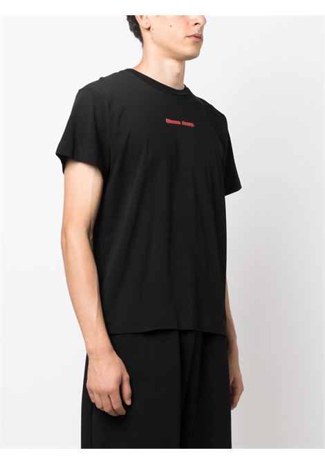 T-shirt con stampa in nero - uomo SIMONE ROCHA | 5195P1011MBLKRD