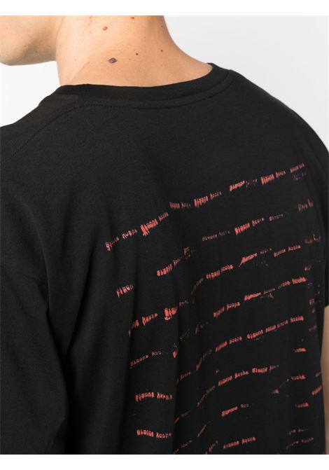 T-shirt con stampa in nero - uomo SIMONE ROCHA | 5195P1011MBLKRD