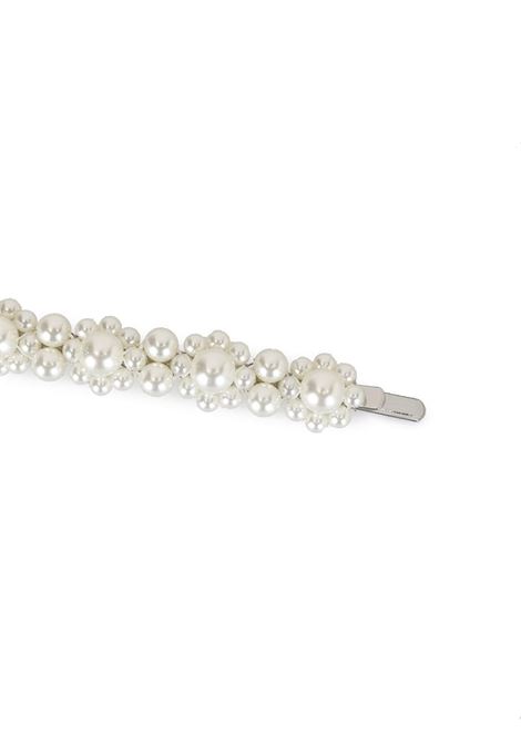 White pearl embellished hairclip - women SIMONE ROCHA | CLP40904PRL