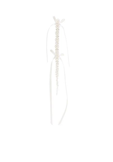 Orecchino pendenti con fiocco in bianco - donna SIMONE ROCHA | ERG3910904PRLIVRY