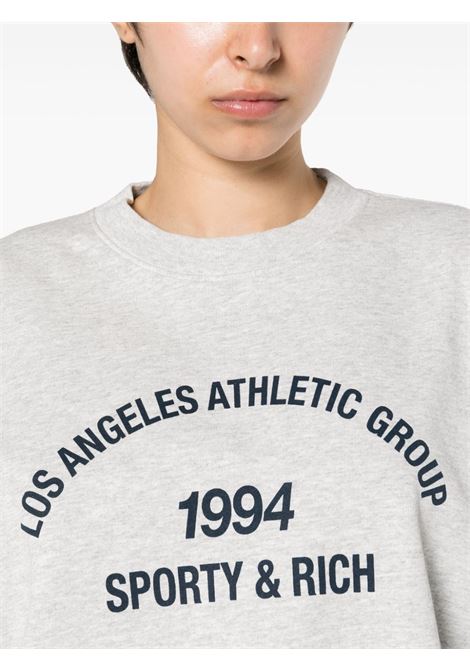 Felpa LA Athletic Group in grigio  - unisex SPORTY & RICH | CR1025HG19
