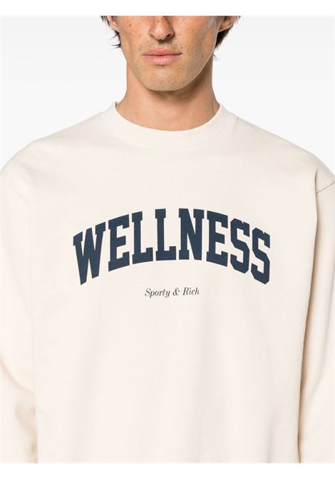  Cream Wellness Ivy sweatshirt - unisex SPORTY & RICH | CRAW2366CR49