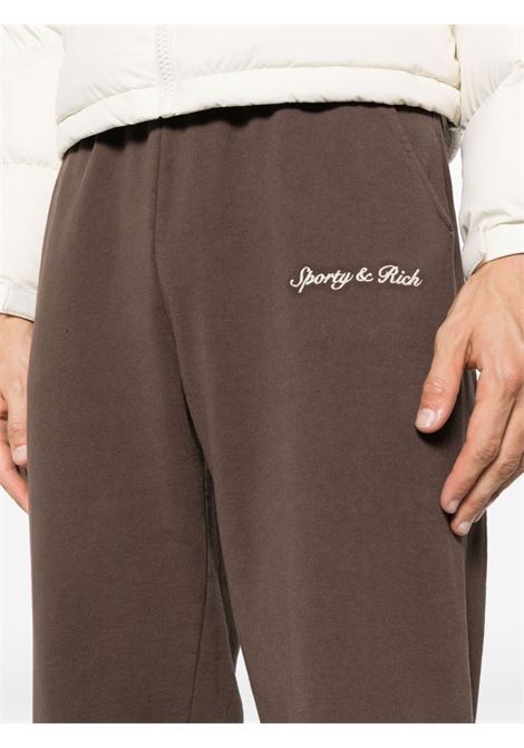  Brown Syracuse track pants ? unisex SPORTY & RICH | SWAW2330CH10