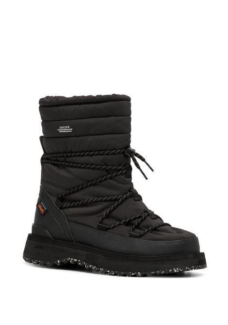 Black bower quilted snow boots - unisex SUICOKE | OG340EVABHILACEBLK