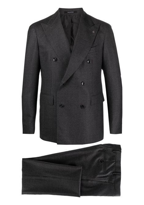 Grey peak-lapels double-breasted suit - men  TAGLIATORE | 2SVS20B11080005G5045