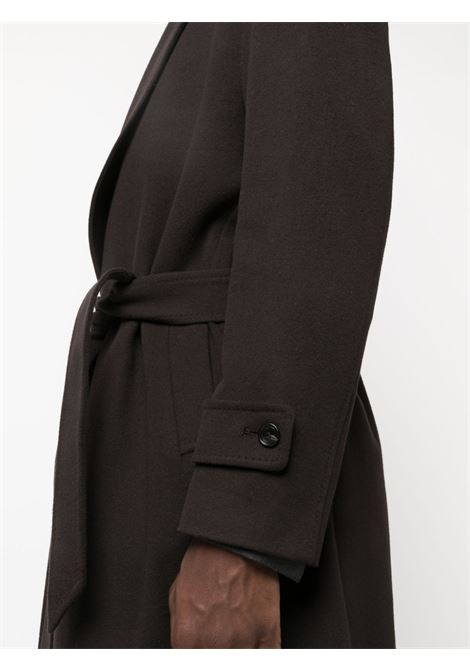 Brown belted coat - men  TAGLIATORE | CARIC350001EM891