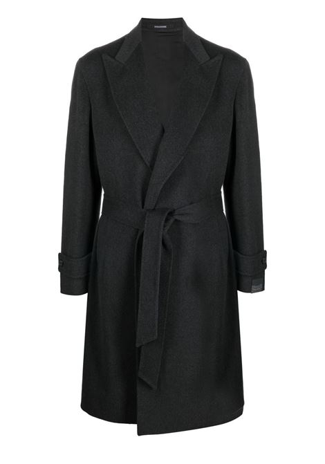 Grey belted coat - men  TAGLIATORE | CARIC350001S5052