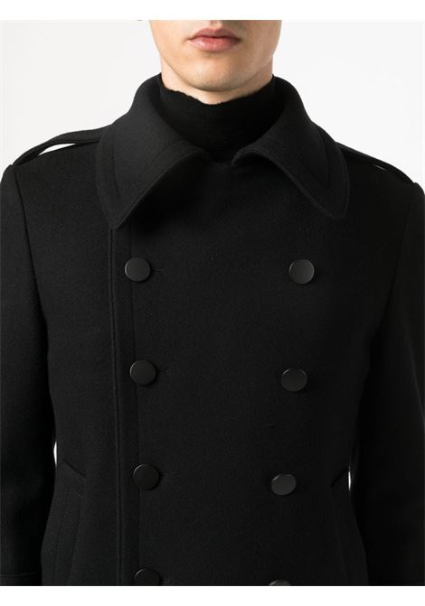 Black double-breasted coat - men TAGLIATORE | CJUNKERS770065N1218