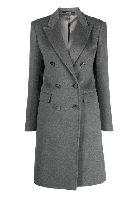 Grey double-breasted coat - women TAGLIATORE | CPARIGI10B350002G5058
