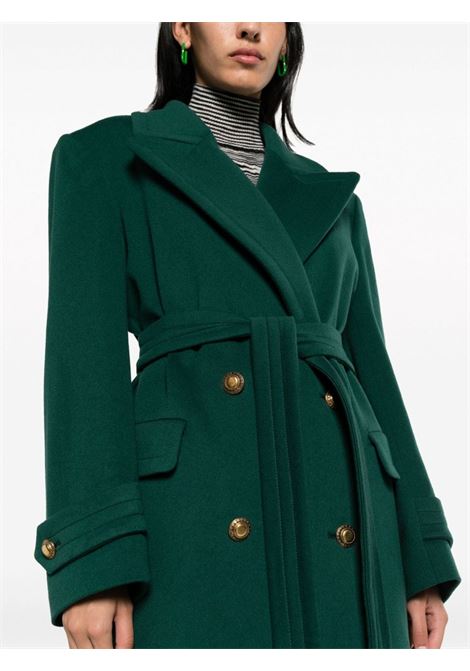 Green Julia belted double-breasted coat - women  TAGLIATORE | JULIA350001EV812