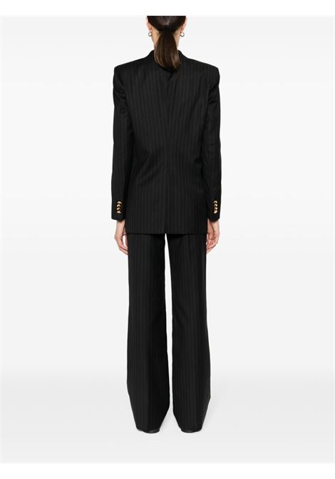 Black pinstripe-pattern straight-leg trouser suit - women TAGLIATORE | TJASMINE10BAD150120N3490