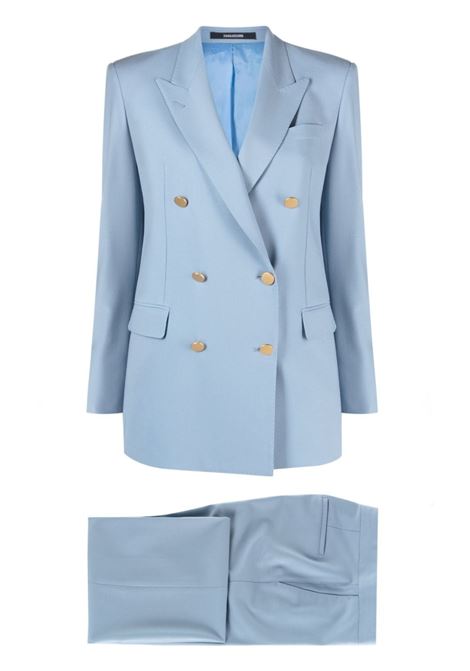 Light blue Jasmine double-breasted suit - women TAGLIATORE | TJASMINE10BAD340179EI875