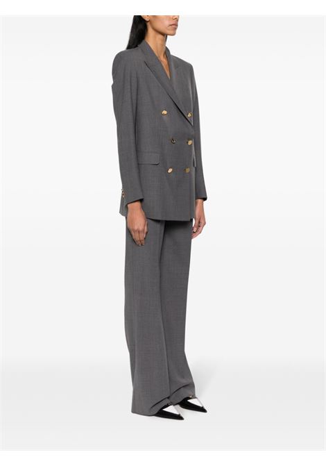 Grey peak-lapels double-breasted suit - women TAGLIATORE | TJASMINE10BAD970137S1243
