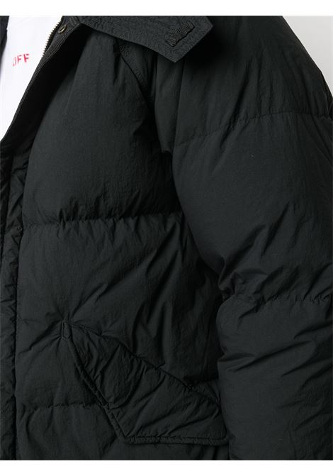 Black padded hooded jacket - men TEN C | 17CTCUC03075003780999