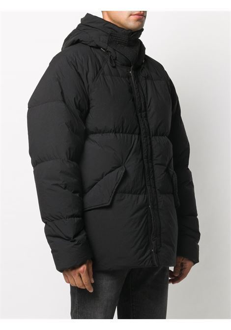 Black padded hooded jacket - men TEN C | 17CTCUC03075003780999