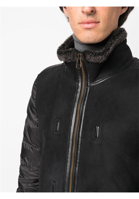 Black padded-design jacket - men TEN C | 19CTCUD03092002574967
