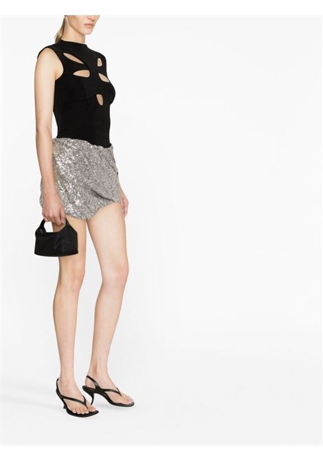 Silver sequin-embellished mini skirt - women  THE ATTICO | 236WCS158E071002