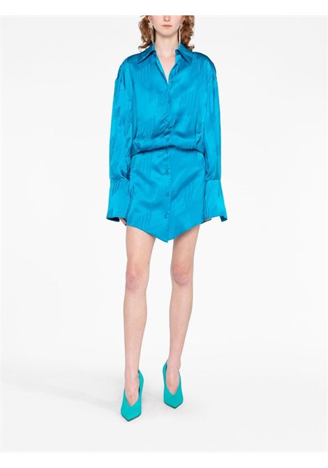 Blue Sylvie satin jacquard minidress - women THE ATTICO | 237WCA93V053258