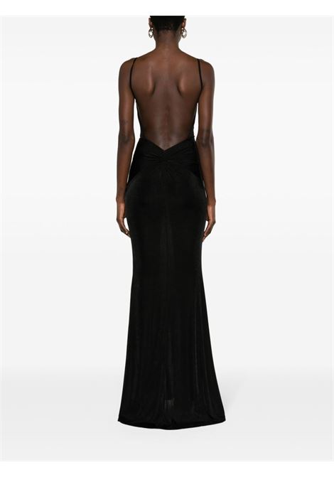 Black Pfeiffer open-back gown - women THE NEW ARRIVALS | NA01FW0280ABLK