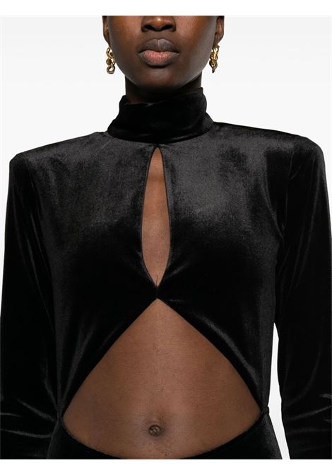 Black Dalida velvet jumpsuit - women THE NEW ARRIVALS | NA12FW0282ABLK