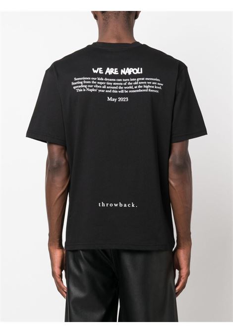 Black We Are Napoli T-shirt -  unisex THROWBACK | TBTNAPOLIBLK
