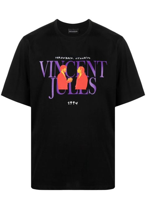 T-shirt con stampa Pulp Fiction in nero - uomo THROWBACK | TVTPULPBLK