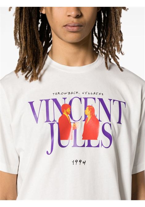 T-shirt con stampa Pulp Fiction in bianco - uomo THROWBACK | TVTPULPWHT