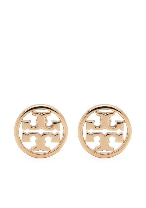 Gold Miller logo-stud earrings - women TORY BURCH | 26222720