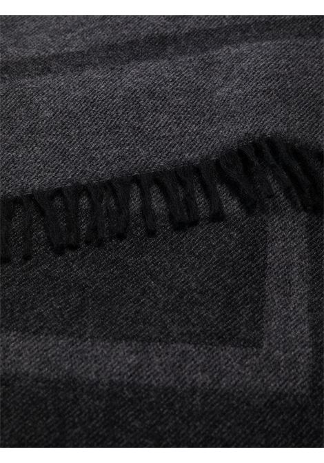 Dark grey large monogram scarf - women TOTEME | 213894808395