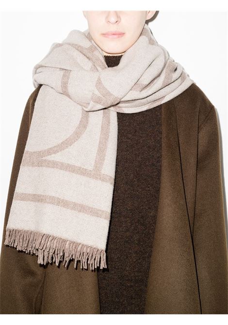 Brown large monogram scarf - women TOTEME | 213894808895