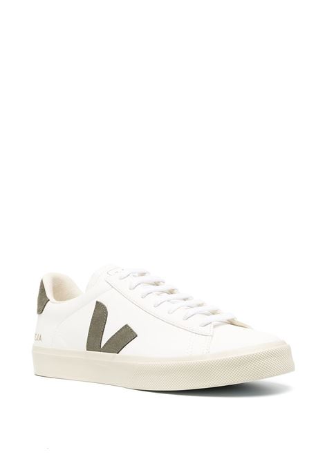 White and green Campo low-top sneakers - men  VEJA | CP0502347BWHTKK