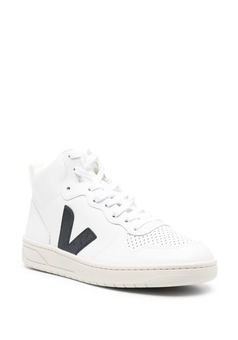 Sneakers alte v-15 in bianco e nero - uomo VEJA | VQ0203304BWHTBLK