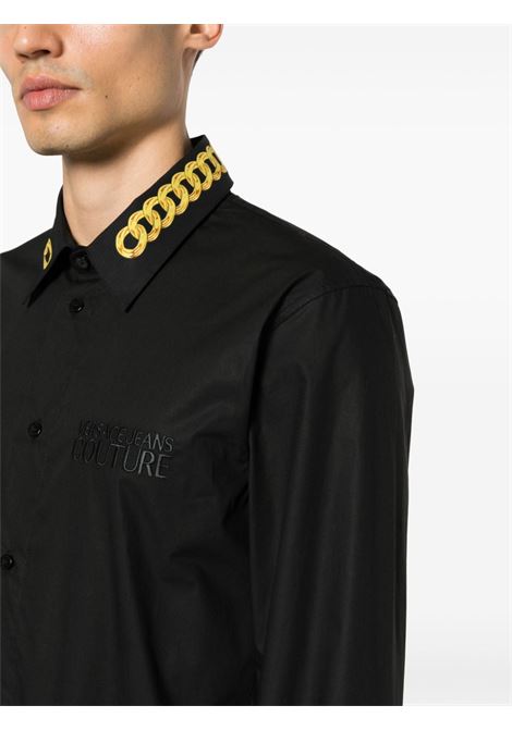 Camicia Chain Couture in nero - uomo VERSACE JEANS COUTURE | 75GAL2SCN0132899