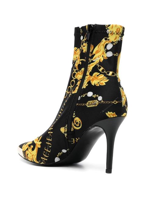Black and yellow Scarlett 110mm ankle boots - women VERSACE JEANS COUTURE | 75VA3S51ZS371G89