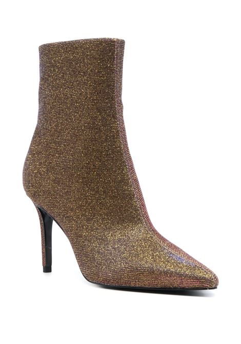 Gold Scarlett 90mm metallic ankle boots - women VERSACE JEANS COUTURE | 75VA3S51ZS900948