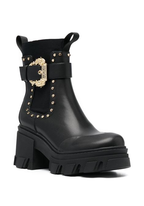 Black Sophie 85mm decorative-buckle boots - women VERSACE JEANS COUTURE | 75VA3S84ZS902899