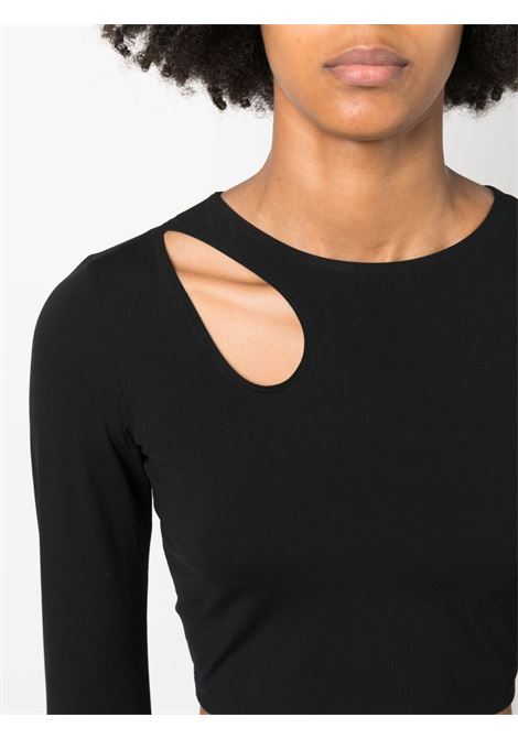 Top Warm Up con dettaglio cut-out in nero -  donna WOLFORD | 532447005