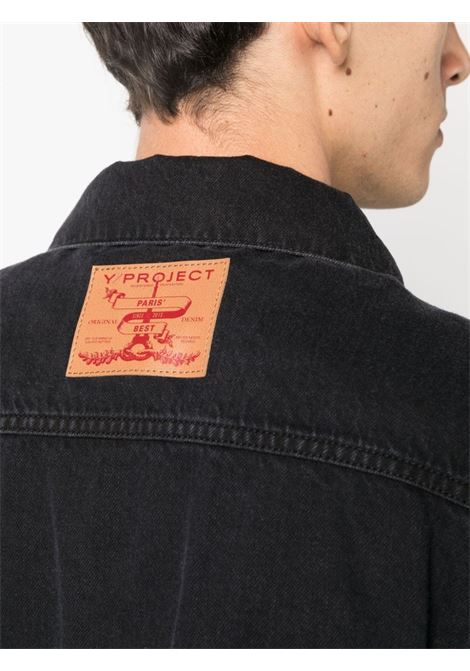 Black Wire logo-patch denim jacket - unisex Y/PROJECT | JACK76BLK